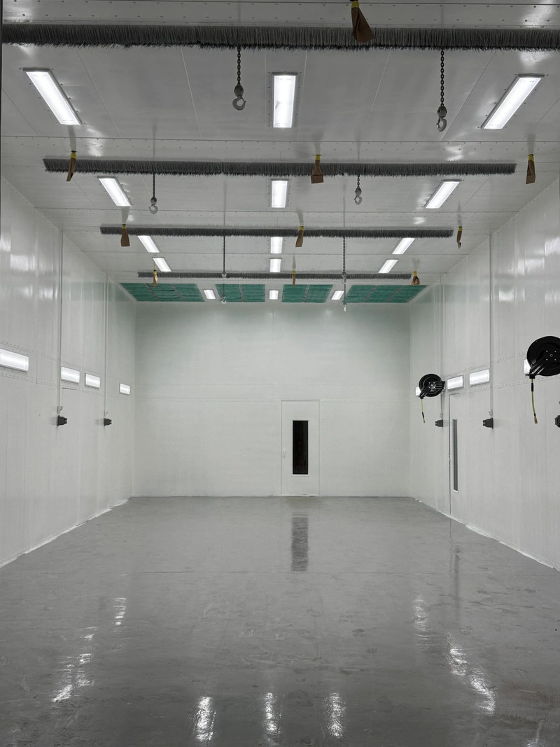 Paint booth LED lighting