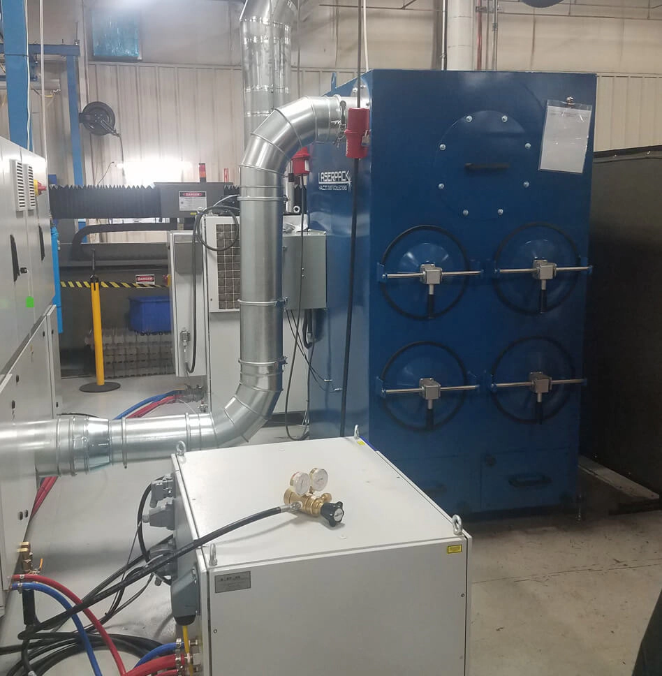 LaserPack 4 dust collector