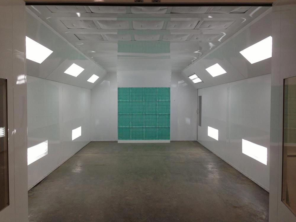 Keep paint booth filters maintained to protect airflow and finish quality.