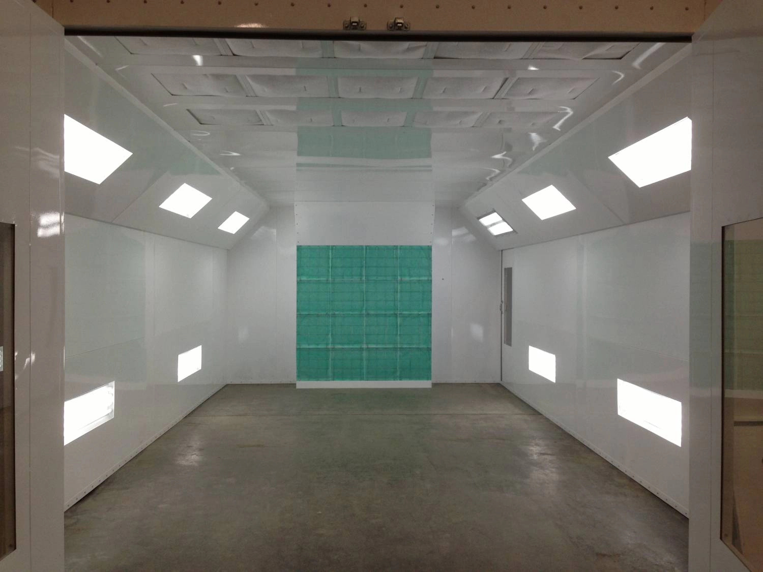 Modified Downdraft Paint Booths