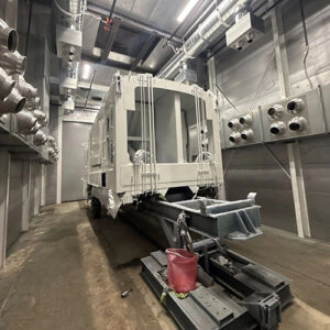 Powder coating oven for sizing and throughput planning