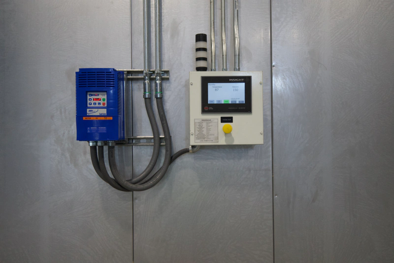 Powder oven PLC control panel