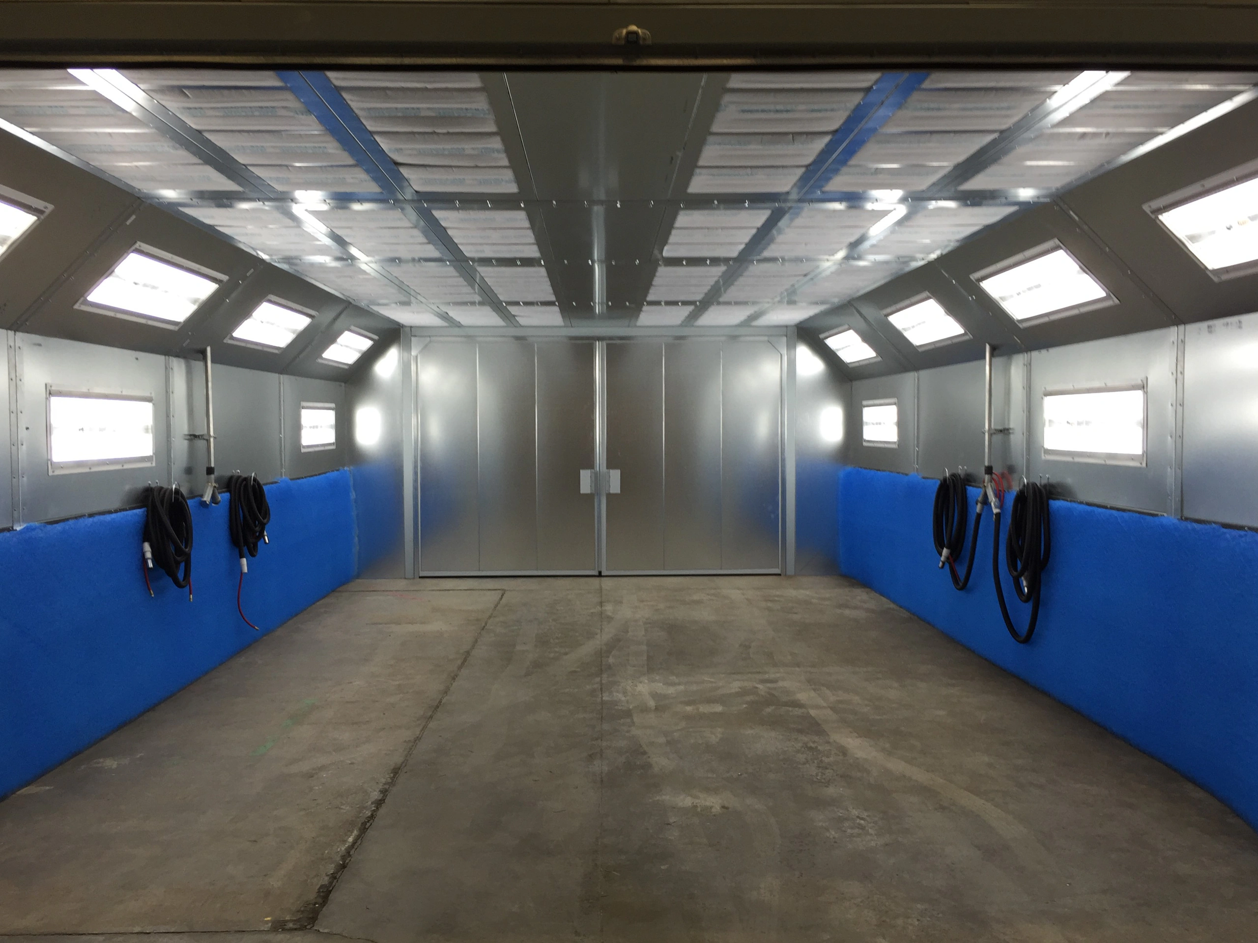 Sanding Booth Interior — interior of a sanding booth