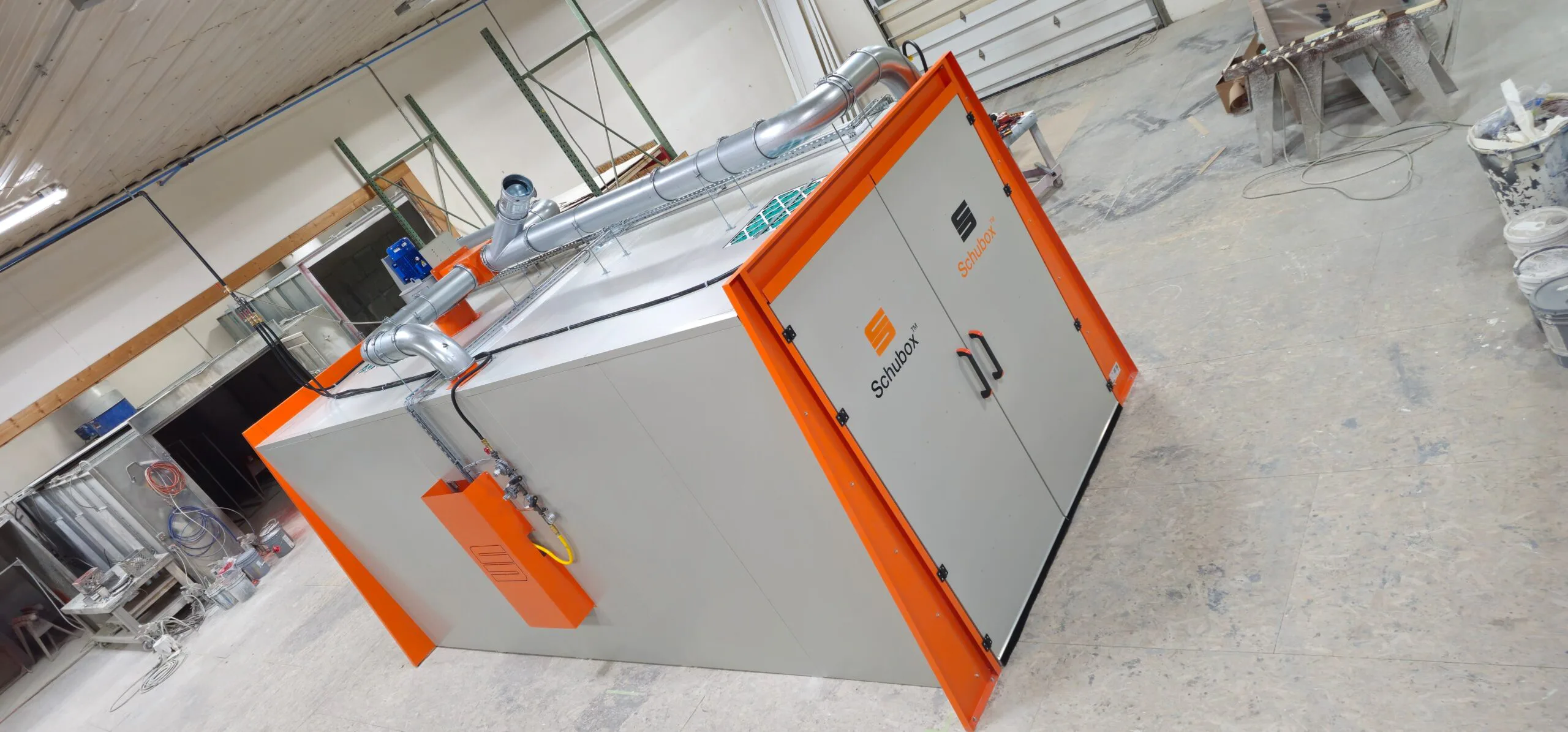 Schubox cabinet oven viewed from above
